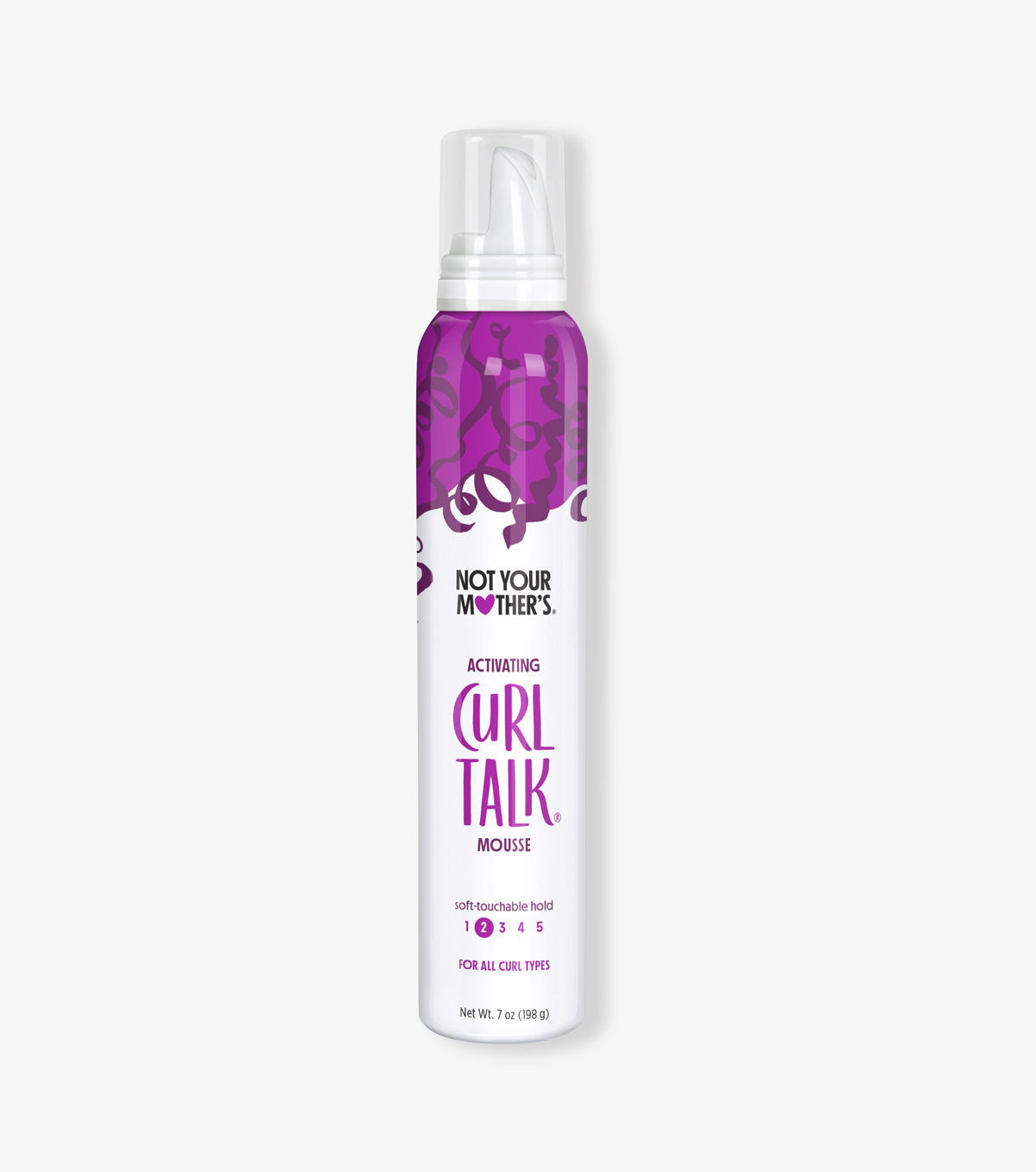Activate curls for a soft, touchable hold with NYM Curl Talk Mousse.