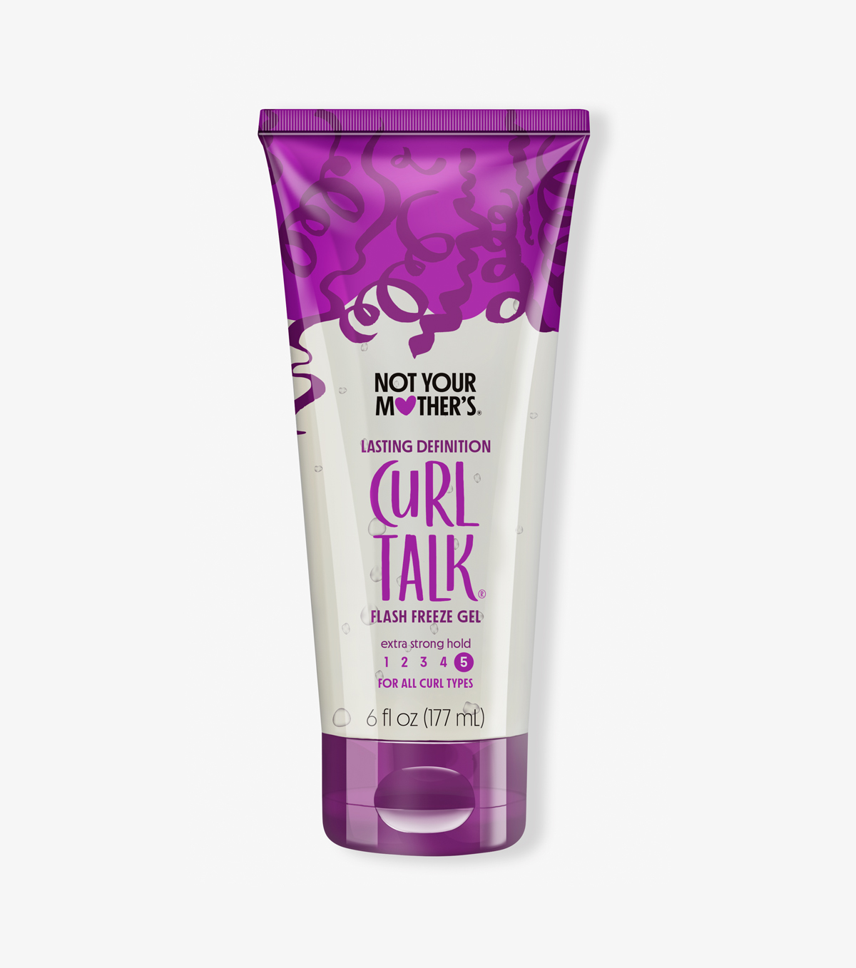 Get lasting curl definition and a strong hold with Curl Talk Flash Freeze hair gel.