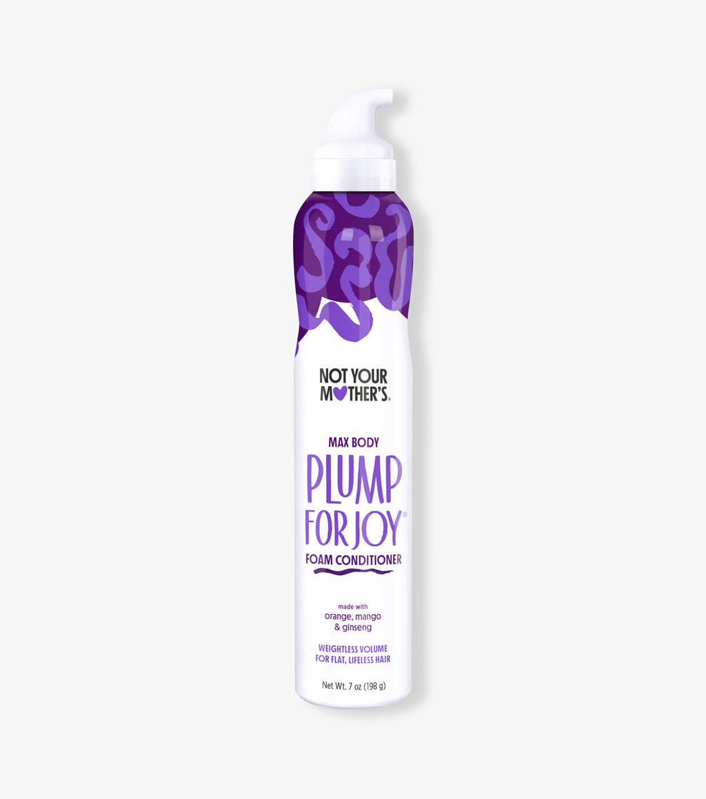 The Plump for Joy Foam Conditioner for maximum body and hair volume. 
