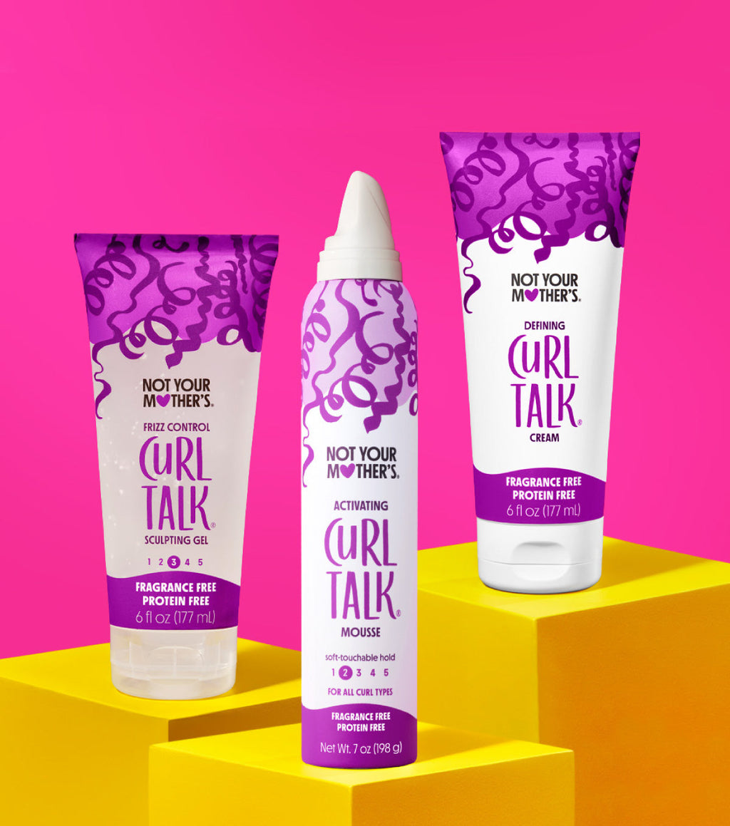 Three fragrance and protein free Curl Talk products