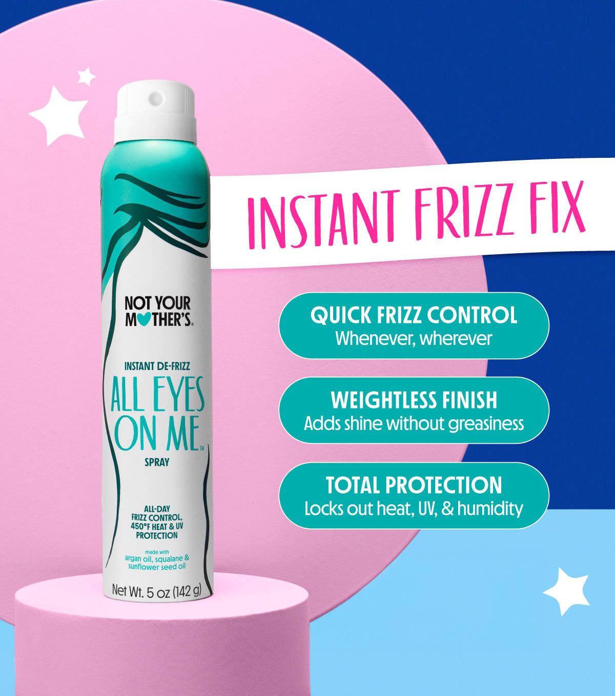 Product benefits of Instant De Frizz Spray