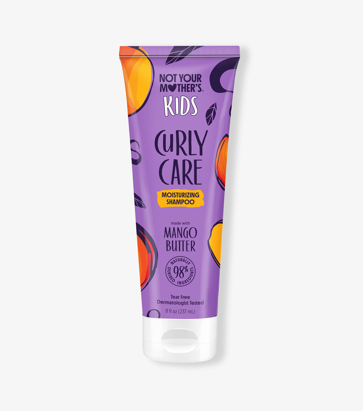 Moisturize hair with all natural ingredients using NYM Kids Curly Care Mango Butter Shampoo.